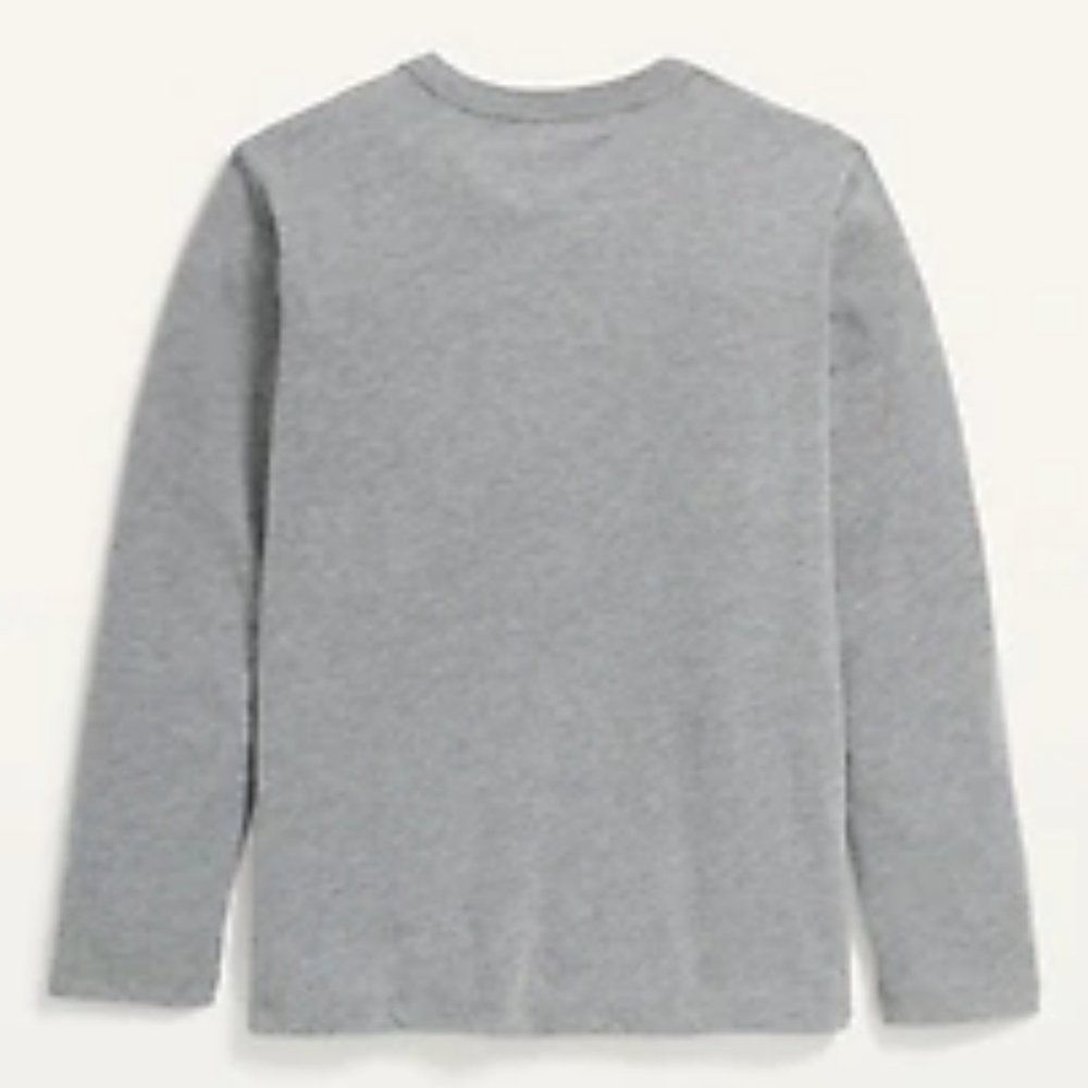Old Navy Softest Long-Sleeve T-Shirt for Big Boys Gray Size XL (14-16)